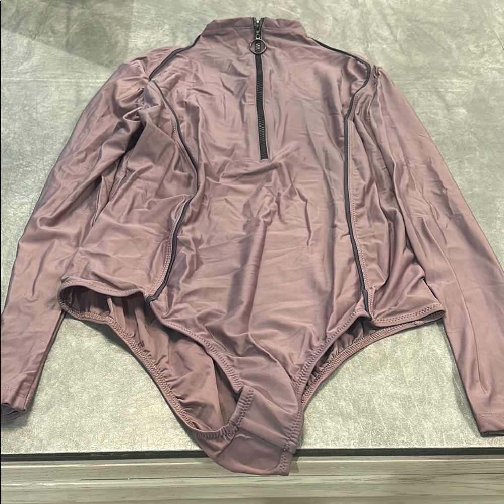 Lyra Swim Purple Long Sleeve One Piece Swimsuit
